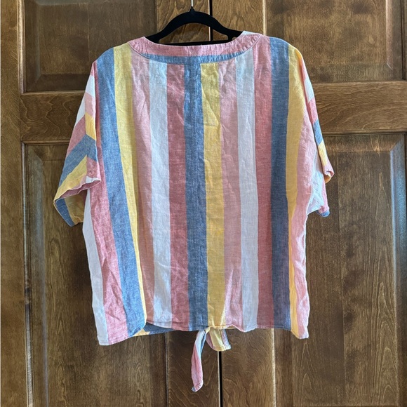 Beach Lunch Lounge Linen/Cotton Top - Women's Size Large - Picture 2 of 3